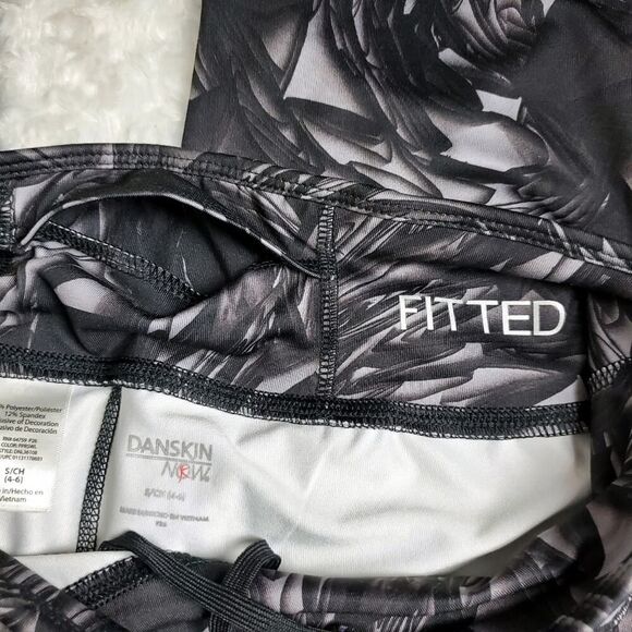 Danskin Now Leggings Black Gray Small 4-6 - Picture 9 of 9